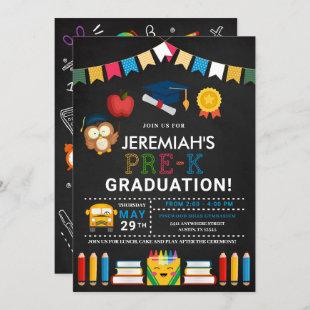 Pre-K Graduation Chalkboard Invitation