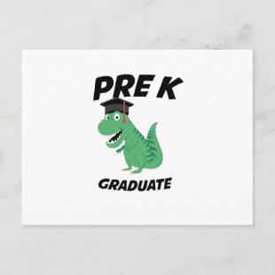 Preschool Graduation Gift Preschooler Dinosaur Announcement Postcard