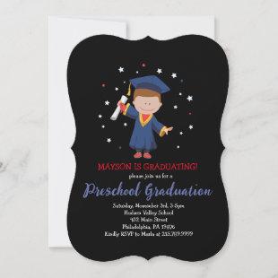 PRESCHOOL KINDERGARTEN Graduation Party Invitation