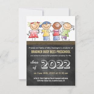 Preschool Pre-K Graduation Class of 2022 Invitation