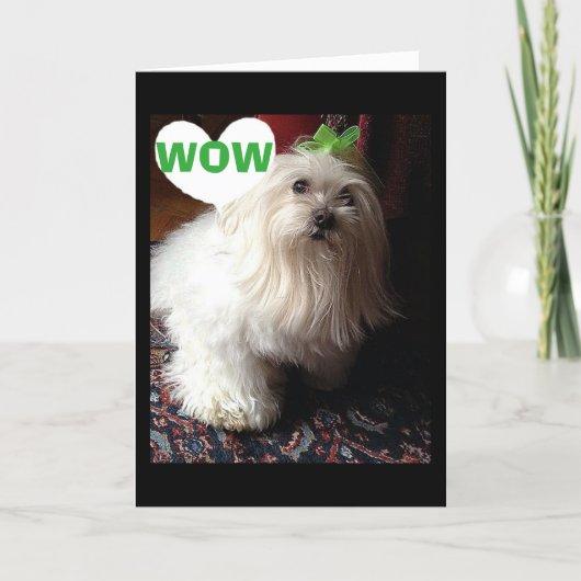 PRETTY PUP SAYS=YOU REALLY DID IT THIS TIME! CARD