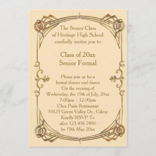 prom class senior formal invitation