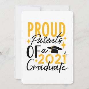 Proud Parents of a 2021 graduate Greeting card