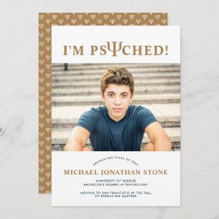 Psyched ψ Psychology Graduation Announcement