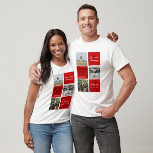 Red 3-Photo Fun Boxes Class Year T-Shirt