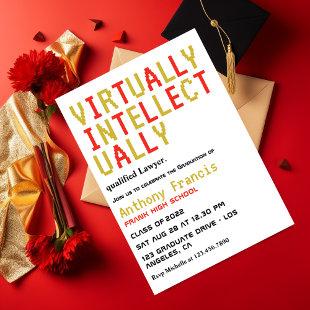 Red and Gold Virtual Graduate Party Invitation