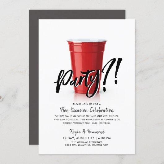 Red Cup | Any Occassion Celebration Party Invitation