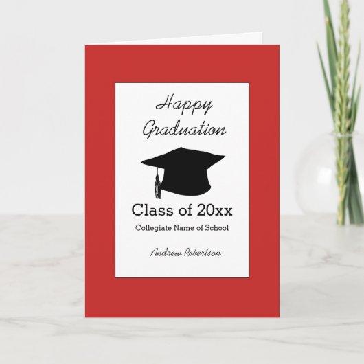 Red Graduation Class of 2023 Card