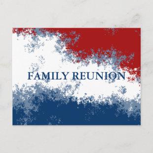 Red White and Blue Reunion Postcard