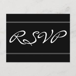 Respectable & Elegant "RSVP" Postcard