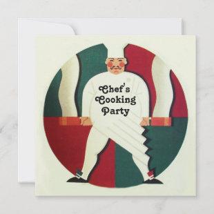 RESTAURANT CHEF COOKING PARTY Culinary Invitation
