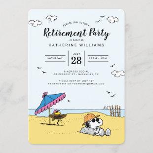 Retirement Party | Snoopy & Woodstock on the Beach Invitation