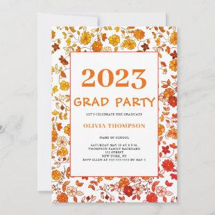 Retro 2023 Graduation Party Invitation