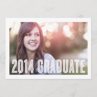 Retro Grad 2014 | Graduation Invitation