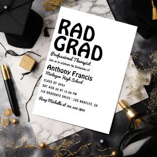 Retro Graduate Party Photo Invitation
