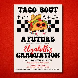Retro Taco Bout A Graduation Fiesta Graduation Invitation