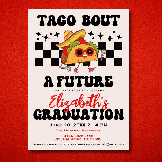 Retro Taco Bout A Graduation Fiesta Graduation Invitation