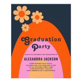 Retro Vintage Funky Graduate Party Budget Flyer