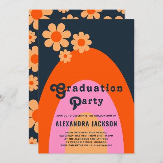 Retro Vintage Graduate Party Invitation