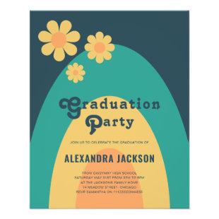 Retro Vintage Graduation Party Budget Flyer
