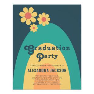 Retro Vintage Graduation Party Budget Flyer