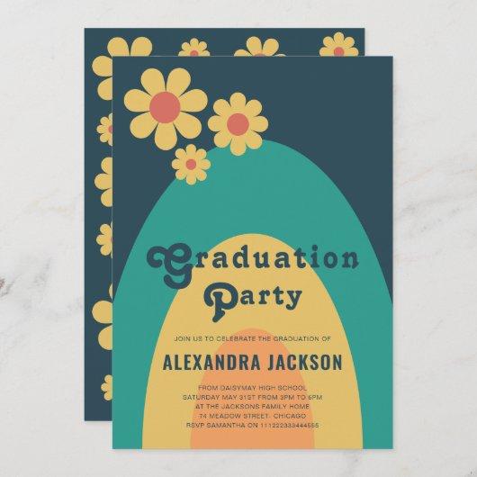 Retro Vintage Graduation Party Invitation