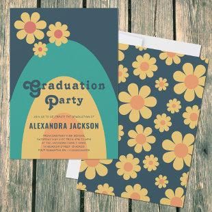 Retro Vintage Graduation Party Invitation