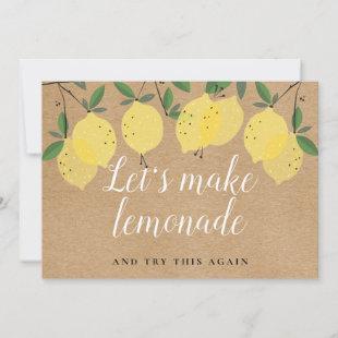 Rustic Boho Lemons Change the Date Event Save The Date