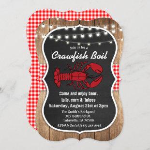 Rustic Crawfish Boil Invitation