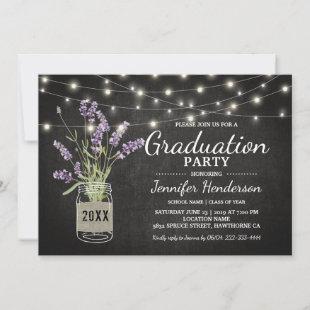 Rustic Lavender Graduation Party | Class of 2023 Invitation