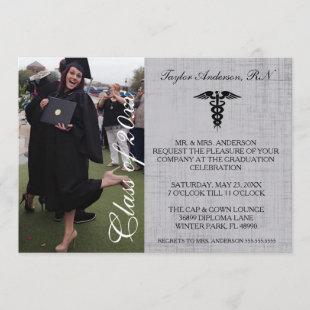 Rustic Medical RN School Graduation Announcement