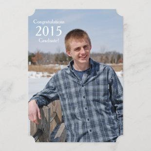 Rustic Wood 2015 Graduate Photo Announcement