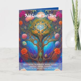Sacred Art Mystical Tree of Life Spiritual Dreamer Card