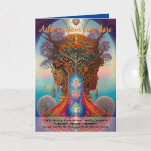 Sacred Art Mystical Tree of Life Spiritual Dreamer Card
