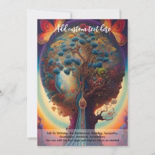 Sacred Art Mystical Tree of Life Spiritual Dreamer Invitation