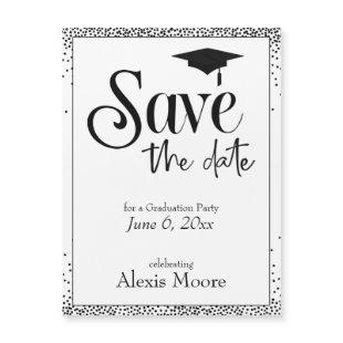 Save the Date for Graduation Party Magnetic Card