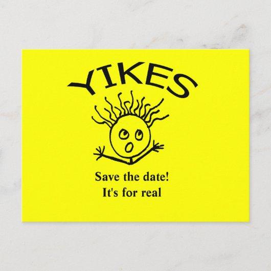 Save the date!   It's for real Announcement Postcard