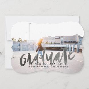 Scalloped Graduate | Graduation Announcement Cards