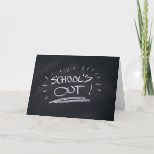 School's Out Card Template