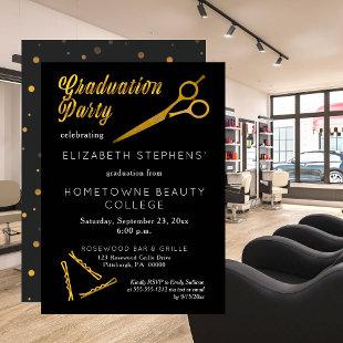 Scissors | Hairpin Beauty School Graduation Party Invitation