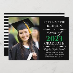 Scroll Frame Custom Color Year Graduation Announcement