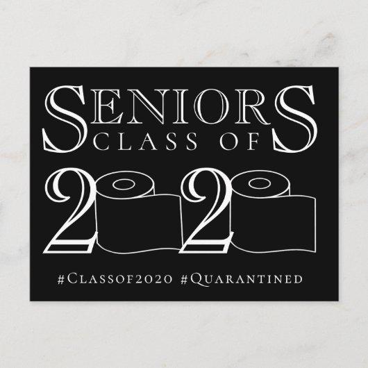 Seniors 2020 | Toilet Paper Grad Party Postponed Postcard