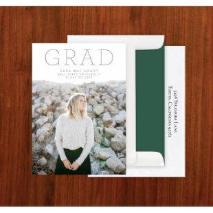 Set of 24 Gracious Grad Graduation Announcements