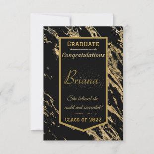 She Believed, She Succeeded Graduation Card