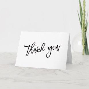 Signature Calligraphy Thank You Card
