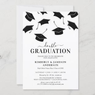 Simple Double Graduation Party Invitations