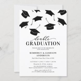 Simple Double Graduation Party Invitations