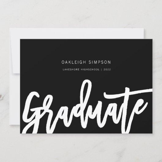 Simple Grad Script Graduation Announcement