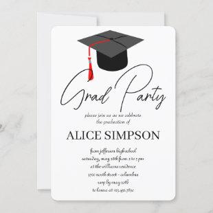 Simple  Graduation Party Invitations