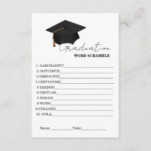 Simple  graduation scramble word graduation  game enclosure card